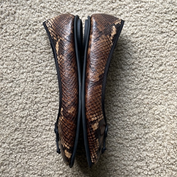 Brown Snake ballet flats, Aerosoles size 8, Faux Leather - Picture 5 of 6